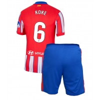 Dres Atletico Madrid Koke #6 Domáci pre deti 2024-25 Krátky Rukáv (+ trenírky)